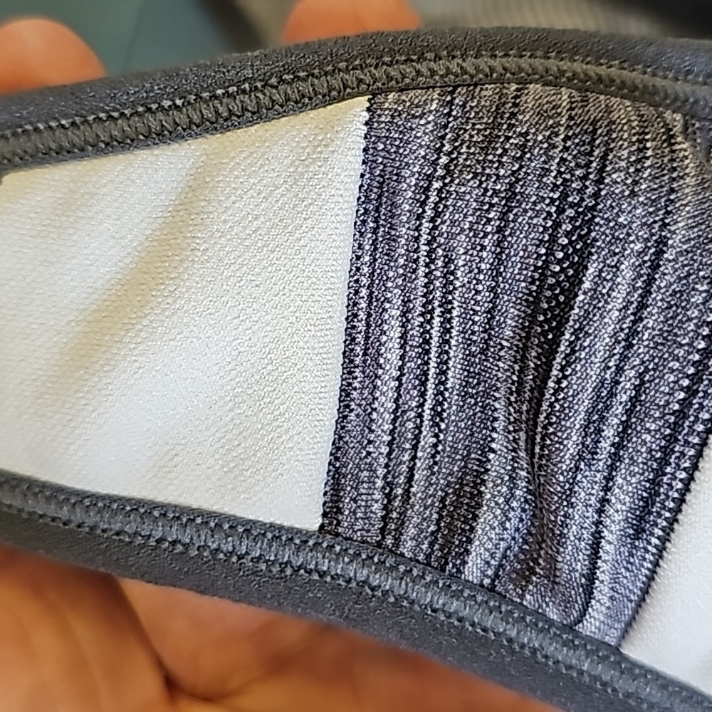 Danskin Now gray and‎ white striped sports bra. Razor back. - Picture 7 of 7